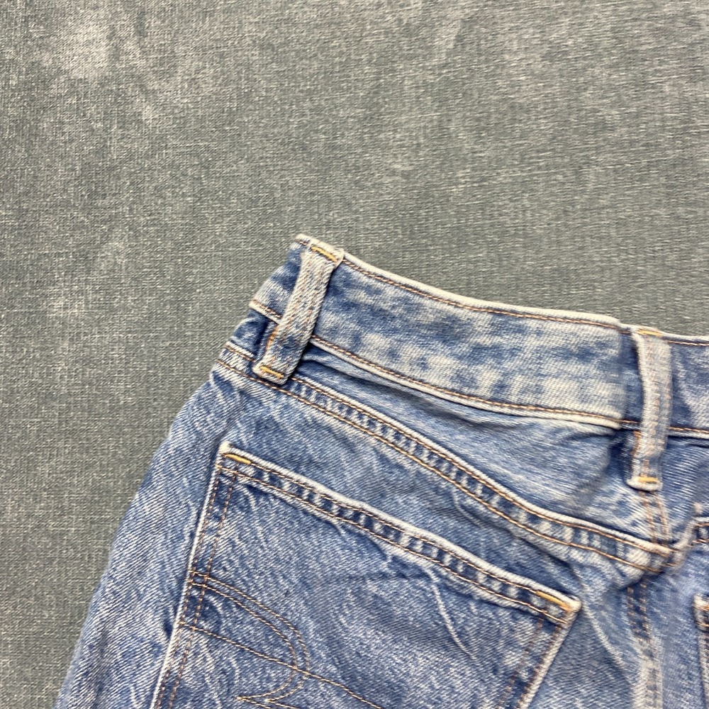 American Eagle Outfitters Denim Shorts Womens 00 Blue Cotton Mid Rise Cuffed Hem - Picture 16 of 16
